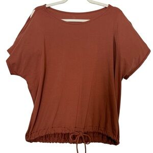 Lululemon Renew the Day Short Sleeve — Canyon Rock | Size 6 (Small)